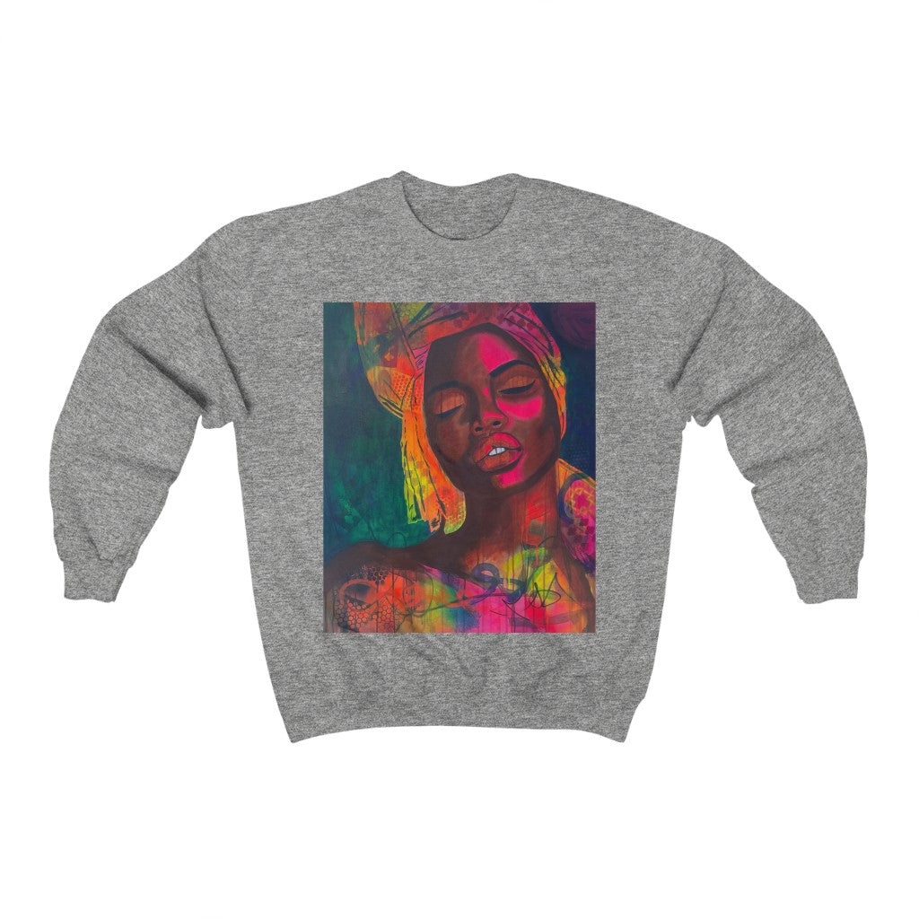 "ASÉ" Unisex Crewneck Sweatshirt (original background)